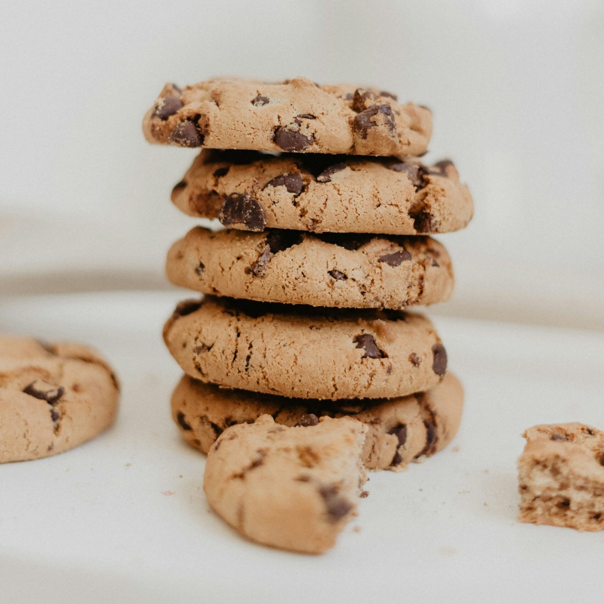 A stack of cookies to represent the cookies used on websites to store data